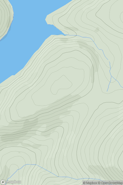 Thumbnail image for Trawsnant [South-West Wales] showing contour plot for surrounding peak